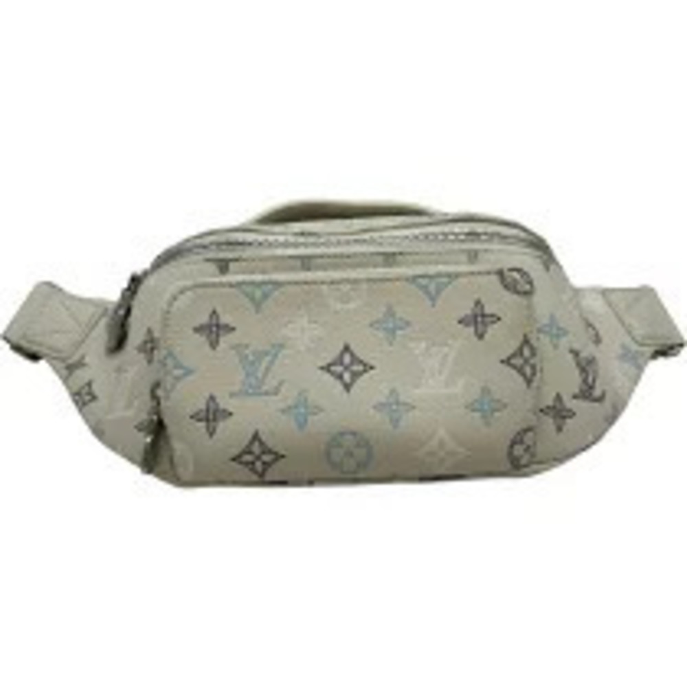 Louis Vuitton Rush Bum Bag White Monogram Shadow Black Waist